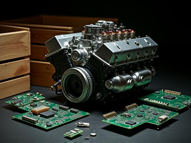 High-precision automotive and electronic components ready for cross-border freight distribution