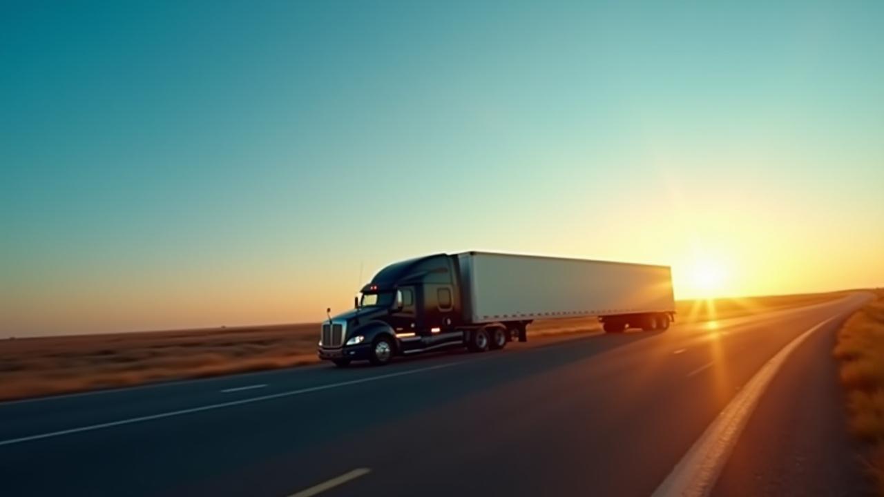 Blow-N-Smoke semi-truck on an open Oklahoma highway