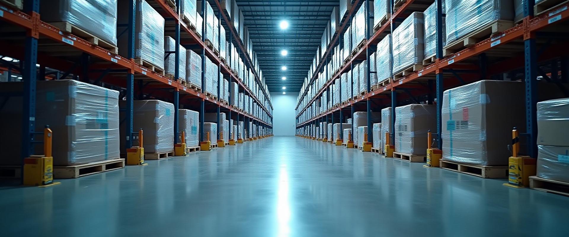 Modern industrial warehouse facility in Castle Oklahoma with high-capacity racking